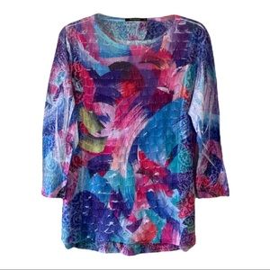 Mykonos ruffle layer top size XL